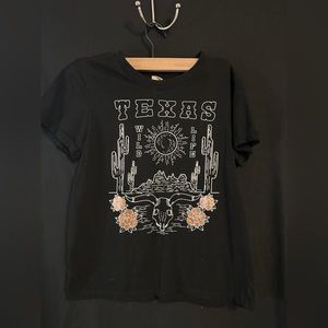 Vibe’N black Texas tee size Small ID 1017